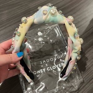 Lele Sadoughi x Stoney Clover Lane Rainbow Gingham headband